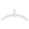 Ekena Millwork Archdale Architectural Grade PVC Gable Bracket, 72"W x 30"H x 2"D x 6"F, 10/12 Pitch GBP072X30X0206ARC00 - alternate 3